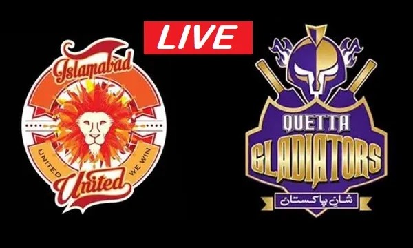 Islamabad United vs Quetta Gladiaters Match Live Streaming -