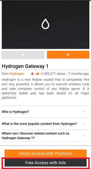 Hydrogen Executor APK Download for Android