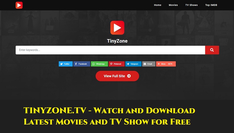 TinyZone.TV: Watch Top Movies and TV Shows for Free