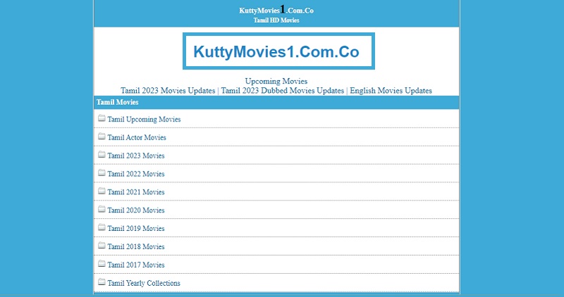 Kutty Movies - Download & Watch Tamil Movies for Free (Kuttymovies.com)