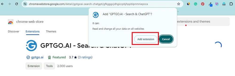 Add Extension.