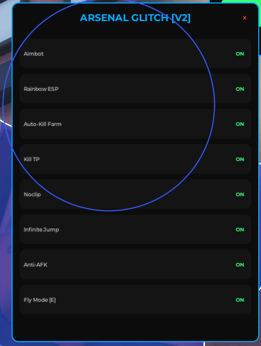 Arsenal Script Glitch Systems