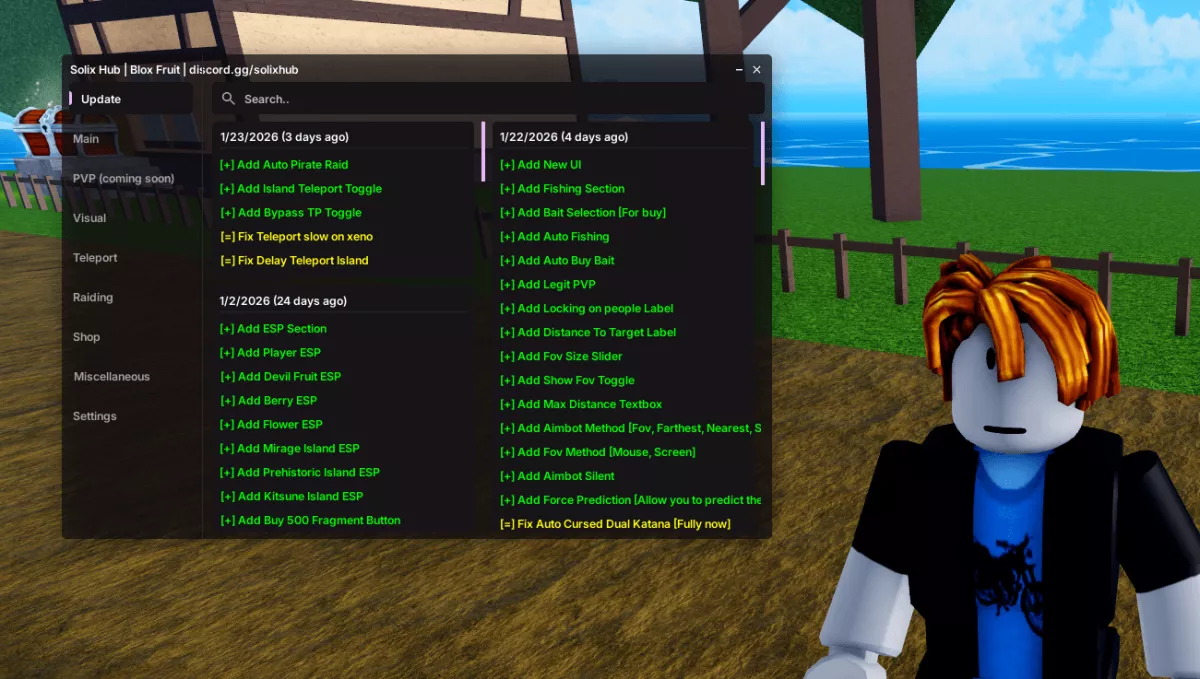 Solix Hub Script | Blox Fruits Auto Level & Fast Attack