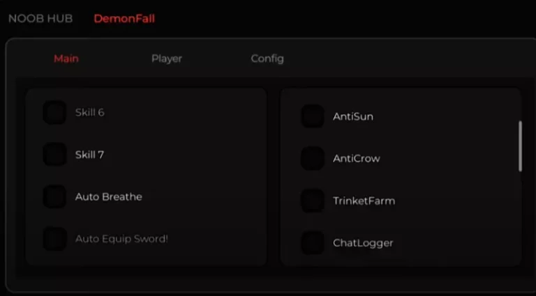 Demon Fall script - Auto combat, Trinket farm