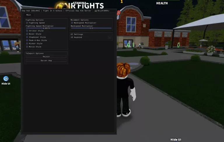 Dep Hub Fight in a School Script No Key - Air fight, Stamina