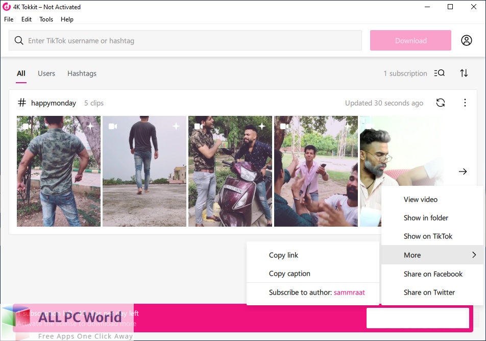 4k Tokkit Download 64-bit: TikTok Downloader