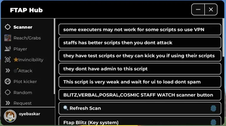 FTAP Hub Script Keyless