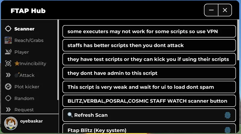 FTAP Hub Script Fling Things and People [Keyless]