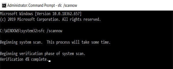 Run the System File Checker