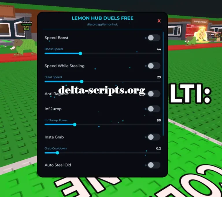 GAG Script SAB No Key - Lemon Hub Auto Steal, Jum, Grab