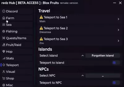Redz Hub Blox Fruits Script
