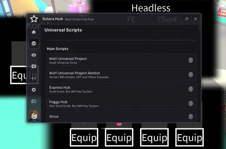 Solara hub Universal Script - Supports 450+ Games