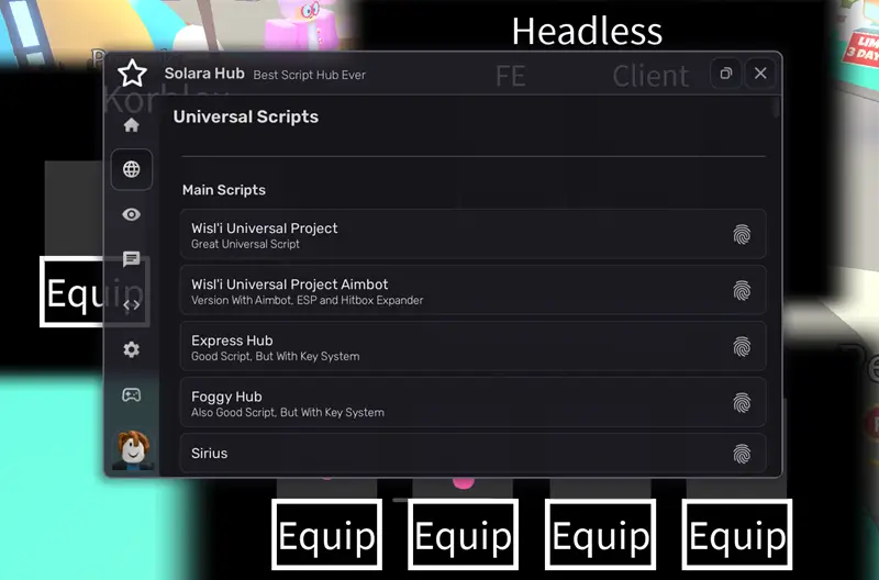 Solara hub Universal Script – Supports 450+ Games