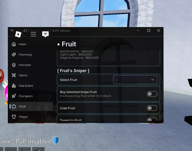 ThunderZ Hub Script for Blox Fruits Keyless Auto Farm