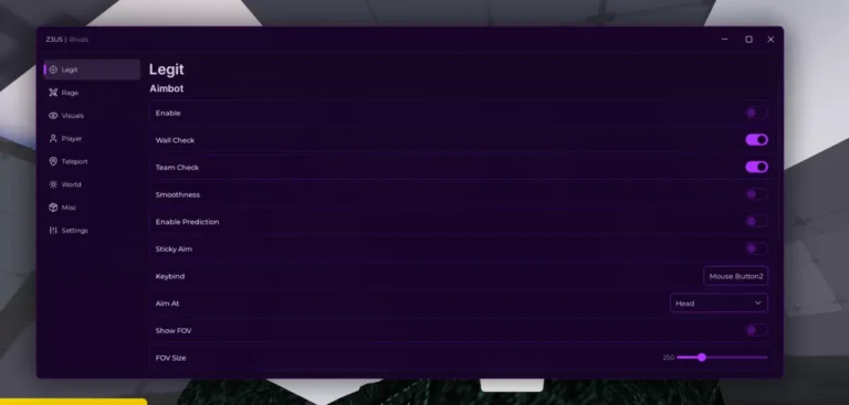 ZYPHERION Script Keyless - Aimbot, Ragebot