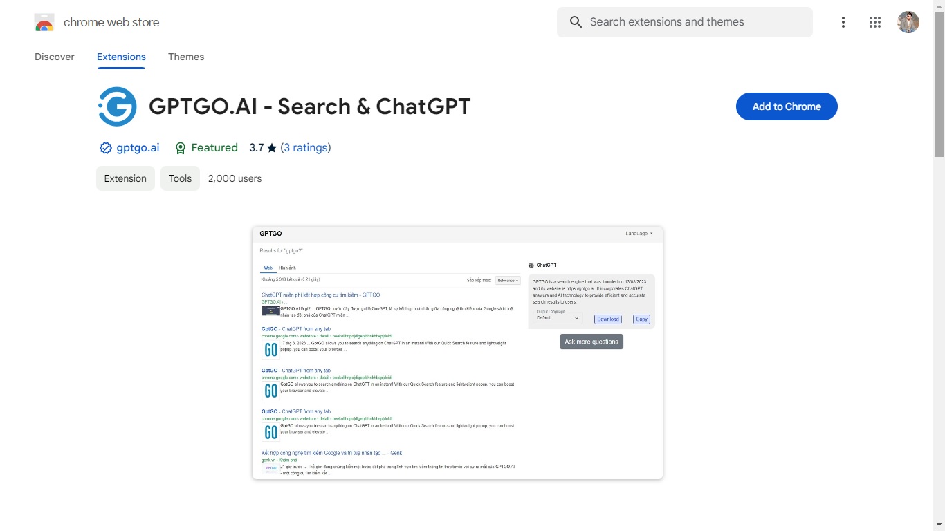add to chrome button