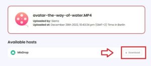 Download button