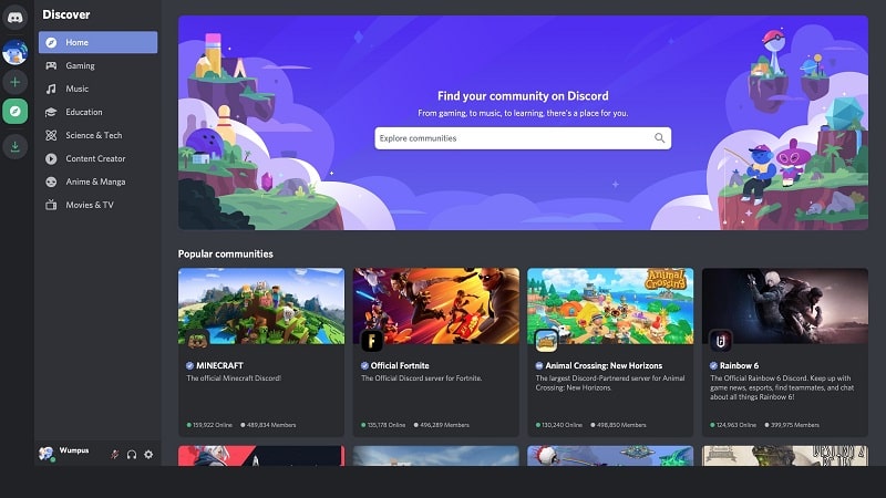 discord web browser friends list