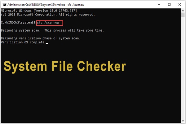 Run the System File Checker